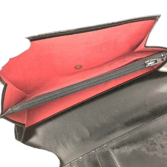 022130BS (L1) Celine Wallet Long Patent Black Leather - Picture 6 of 10